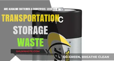 Alkaline Batteries: Transportation, Storage, and Waste Safety Concerns