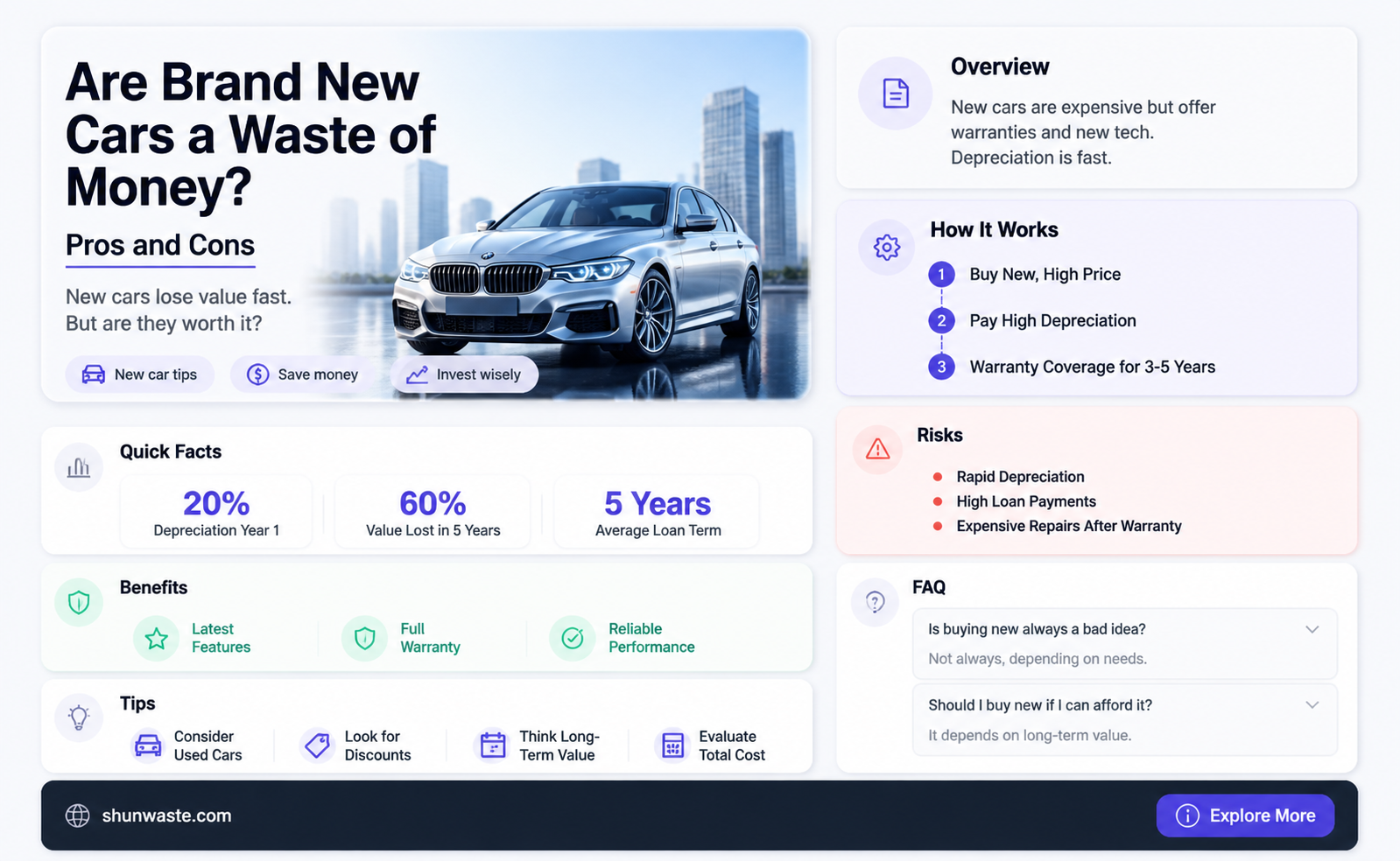 are brand new cars a waste of money