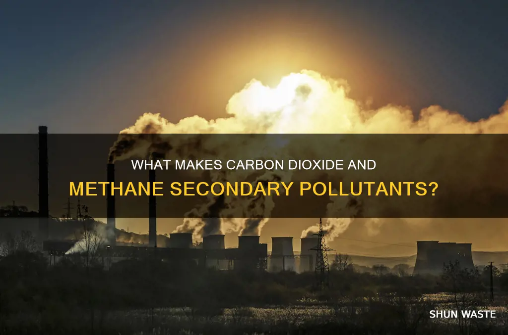 are carbon dioxide and methane secondary pollutants
