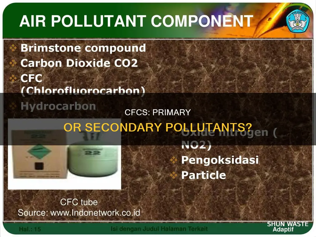are cfcs primary or secondary pollutants