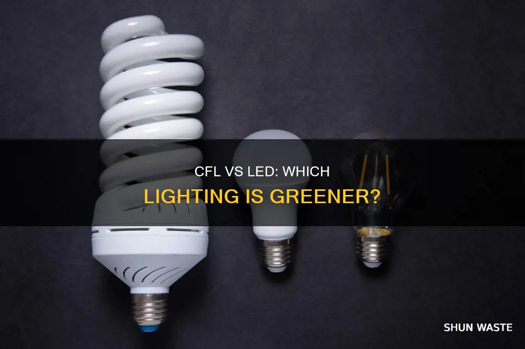 are cfl less polluting than led