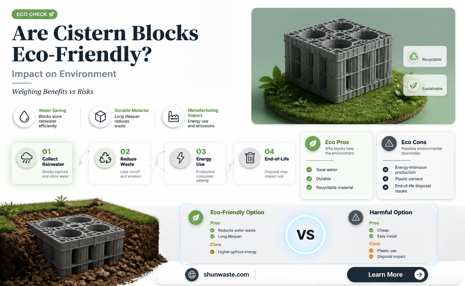 are cistern blocks bad for environment