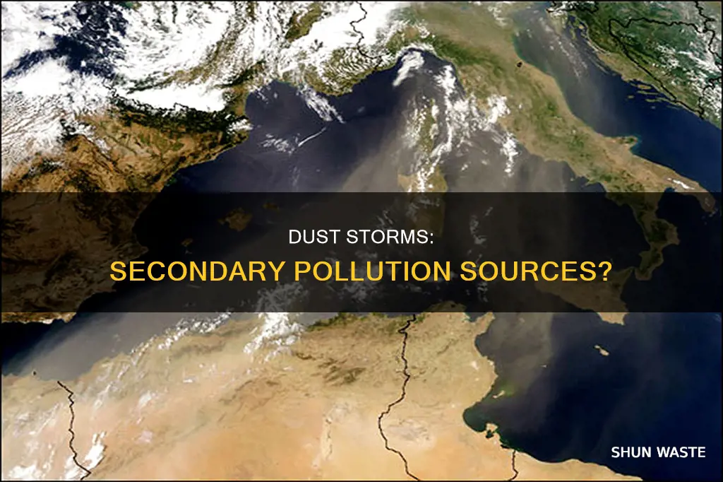 are dust storms pollution from a secondary source