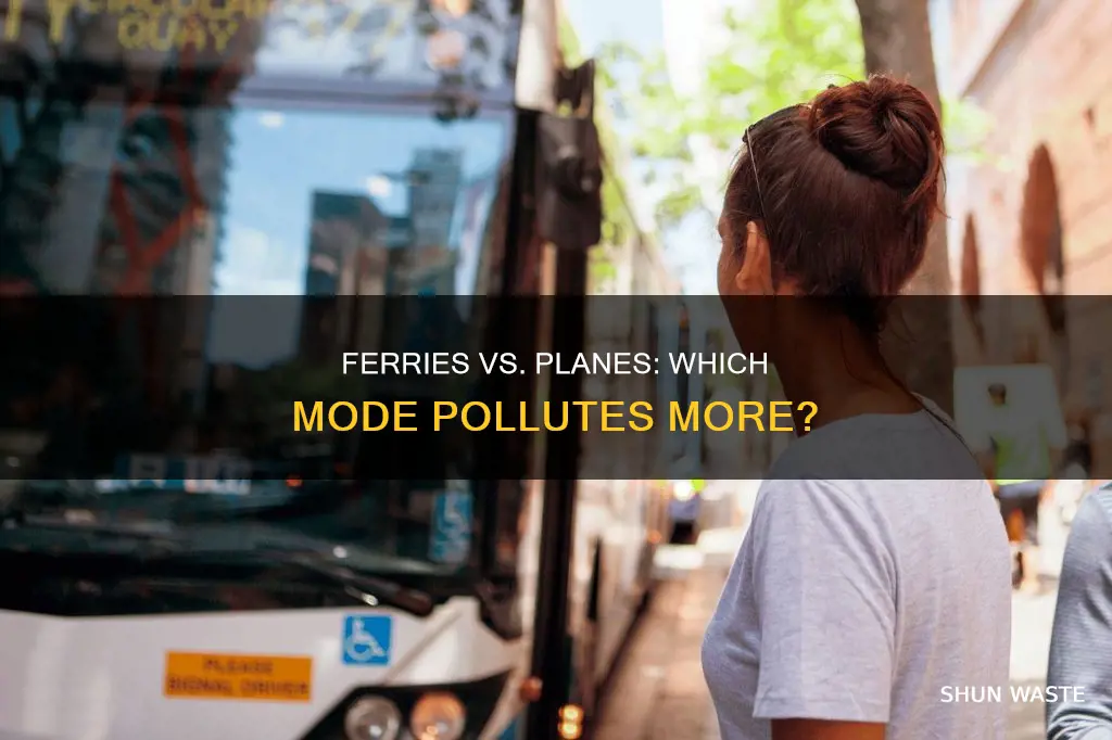 are ferries more polluting than planes