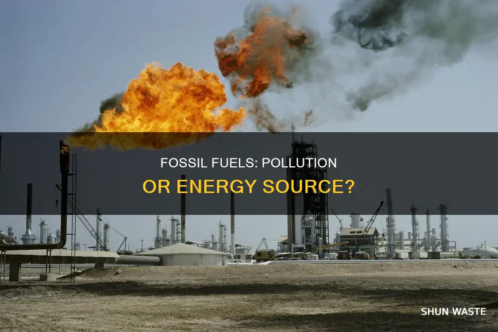 are fossil fuels considered pollution