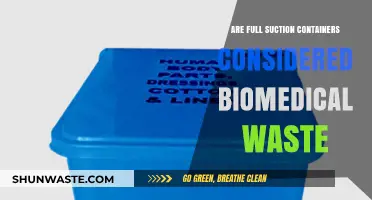 Are Full Suction Containers Classified as Biomedical Waste?