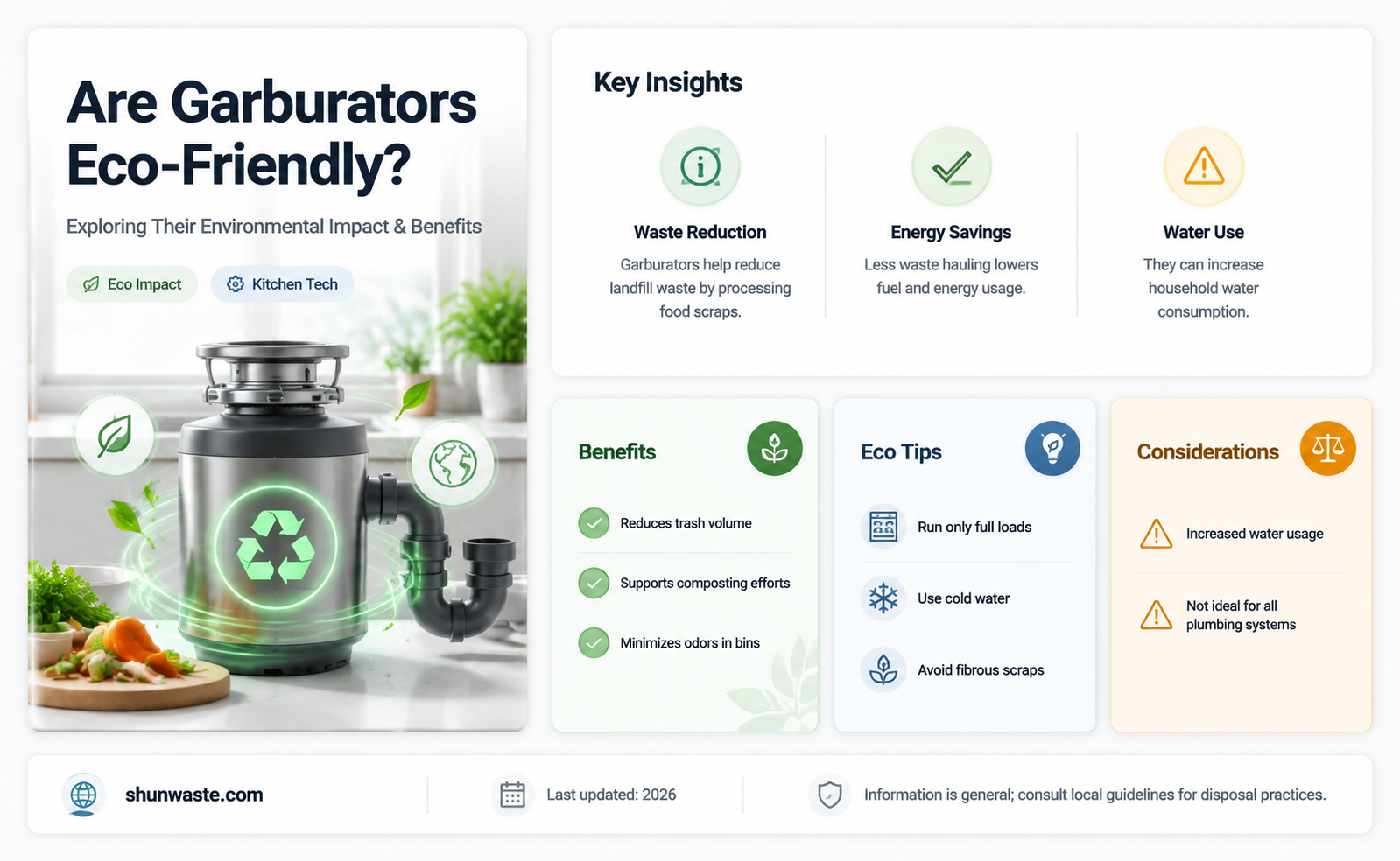 are garburators good for the environment
