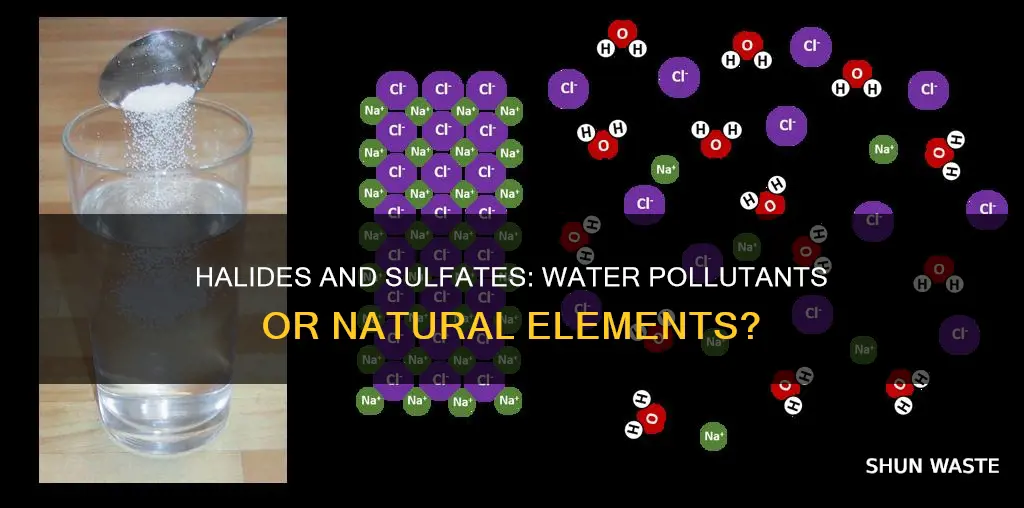 are halides and sulfates water pollutants