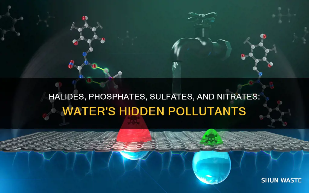 are halides phosphates sulfates and nitrates water pollutants