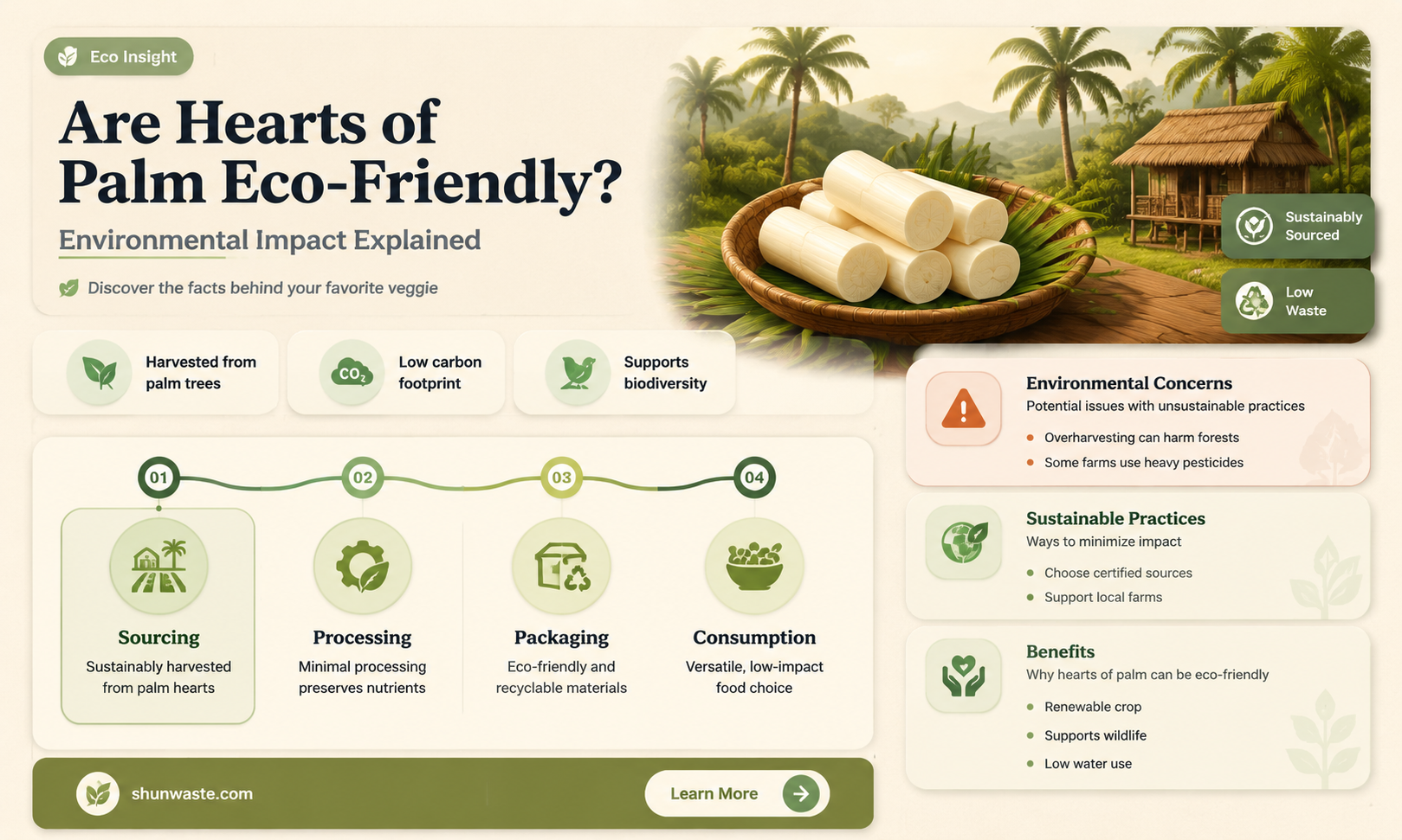 are hearts of palm bad for the environment