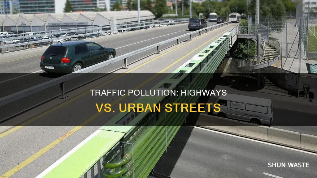 are highways or urban streets worse for pollution