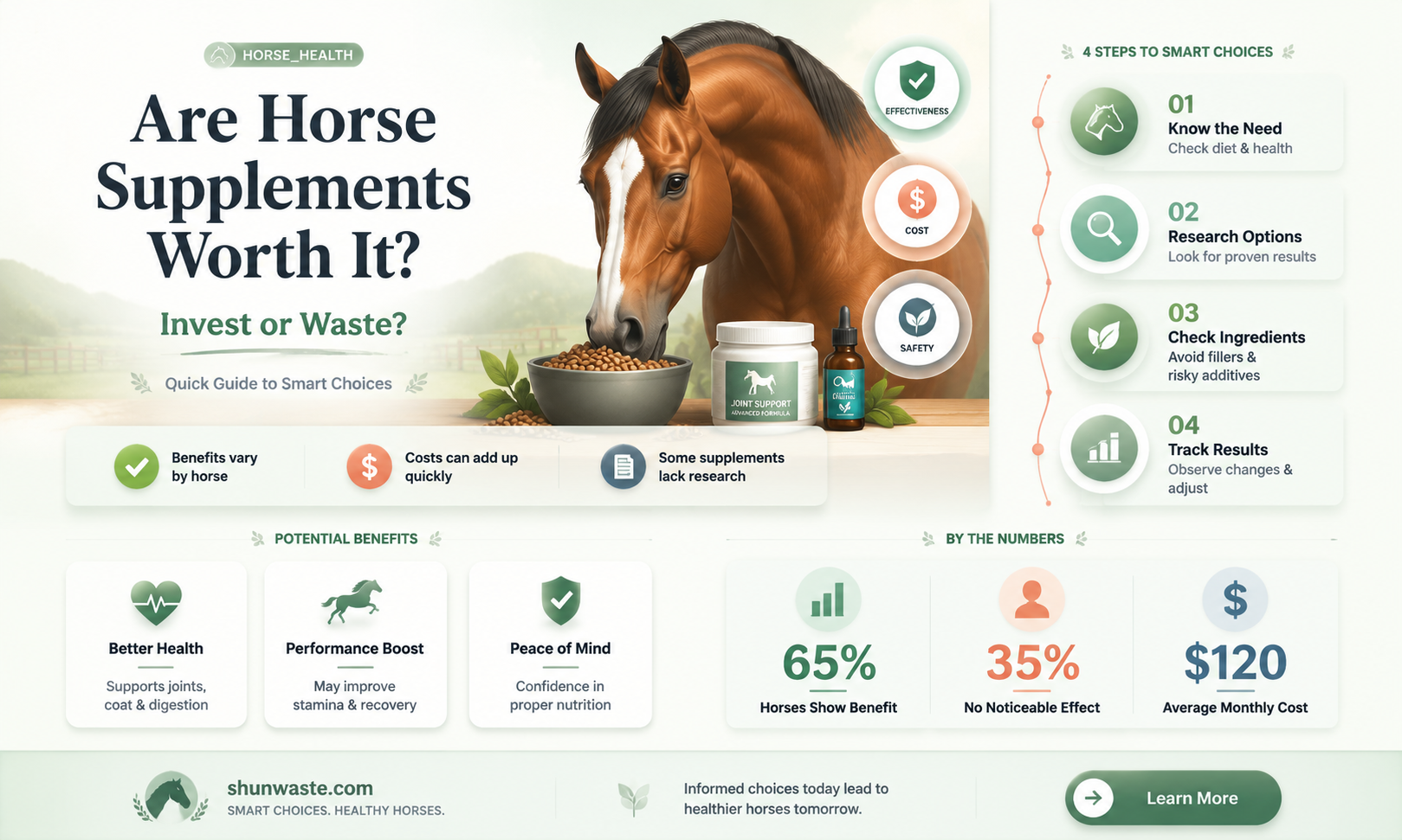 are horse supplements a waste of money