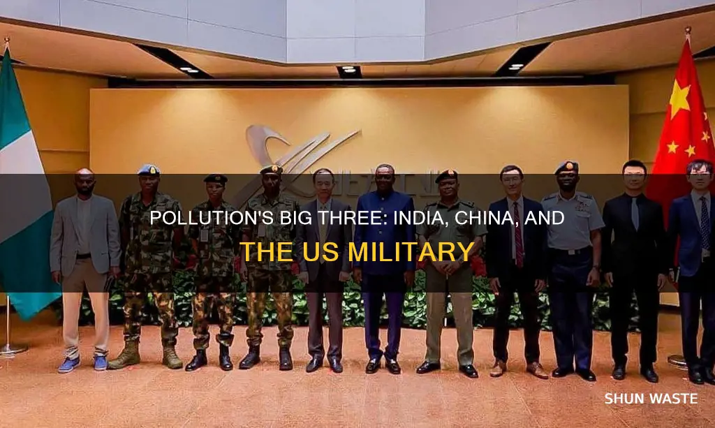 are india and china bigger polluters than the us military