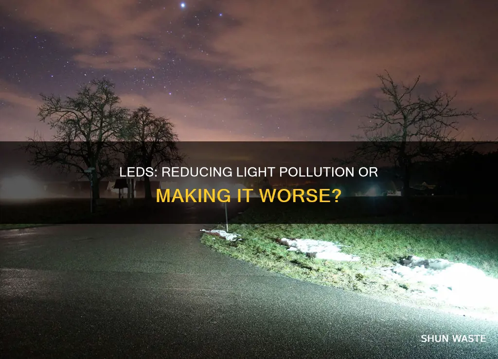 are leds better or worse for light pollution