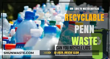 Can Water Bottle Lids Be Recycled with Penn Waste?