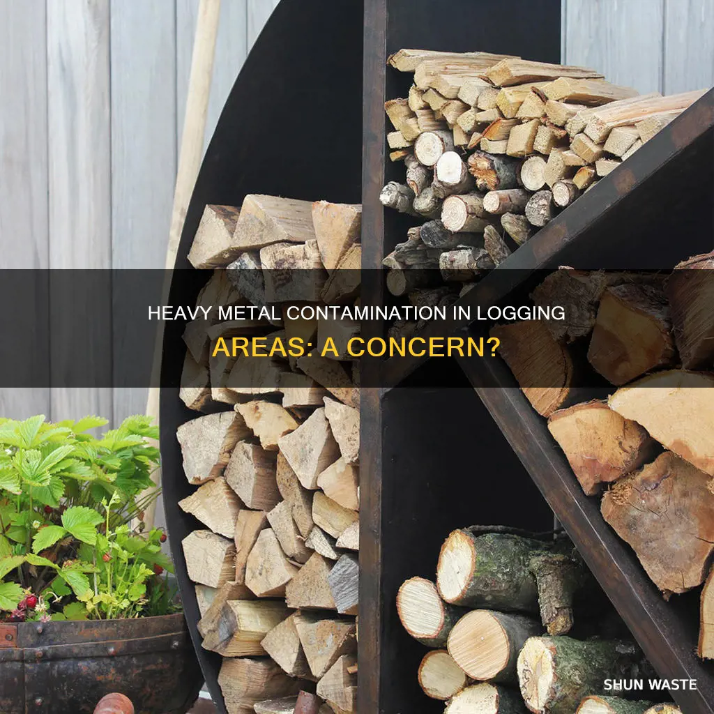 are loggng areas polluted with heavy metals