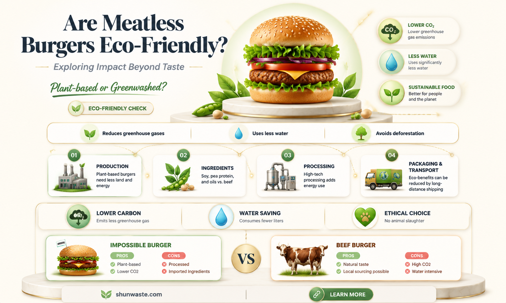 are meatless products like impossible good for the environment