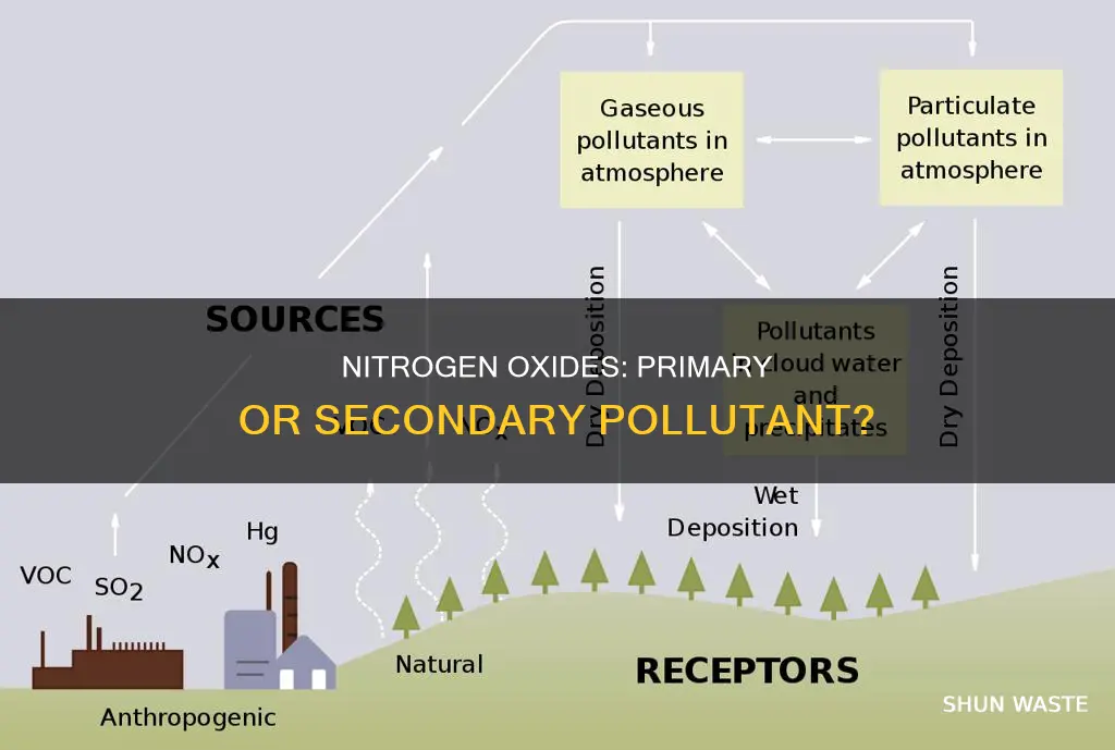 are nitrogen oxides a primary or secondary pollutant