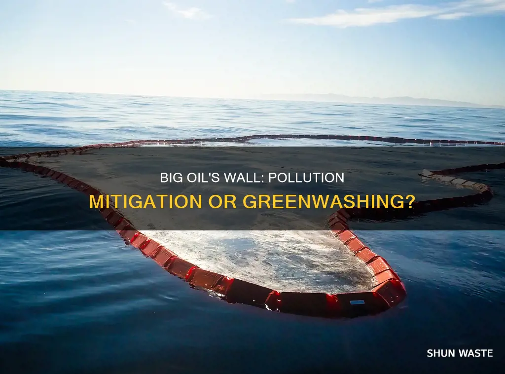 are oil companies building a wall to mitigate pollution