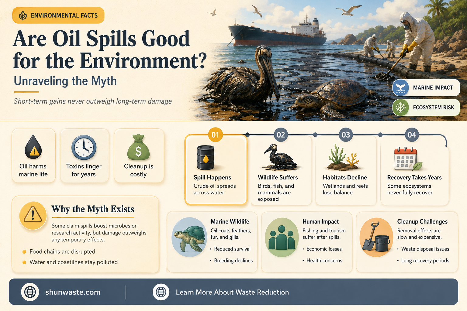 are oil spills good for the environment