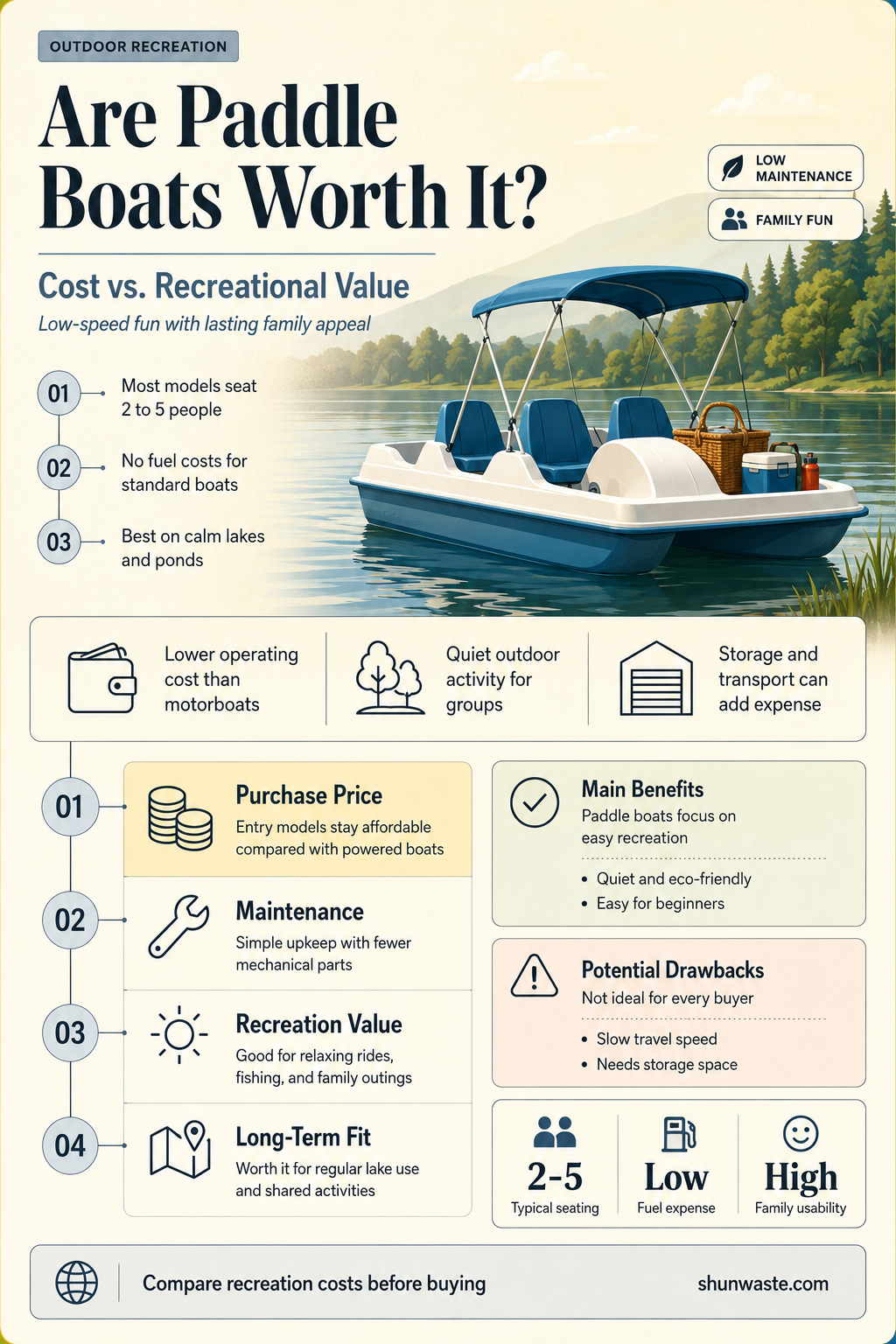 are paddle boats a waste of money