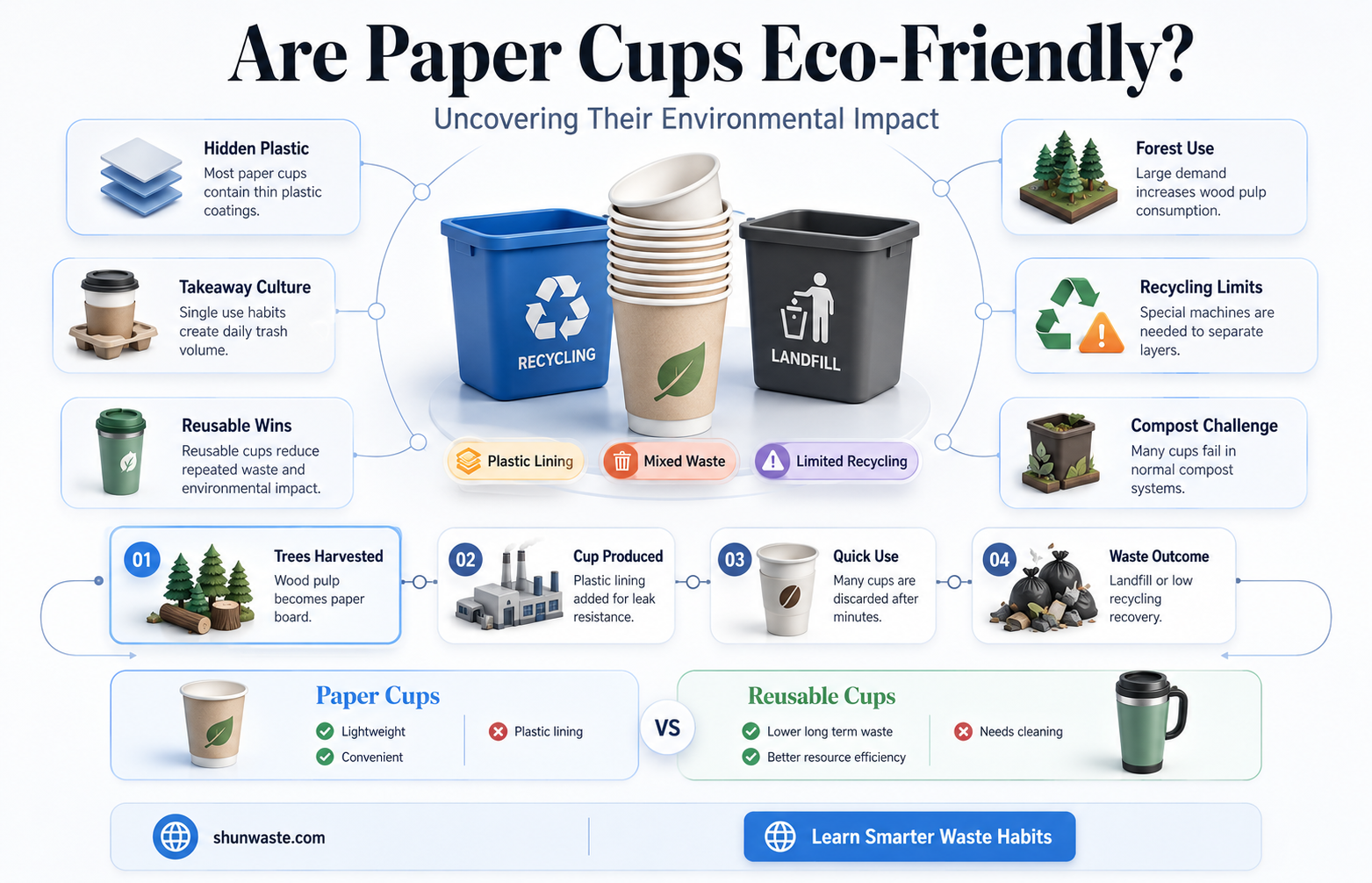 are paper cups good for environment