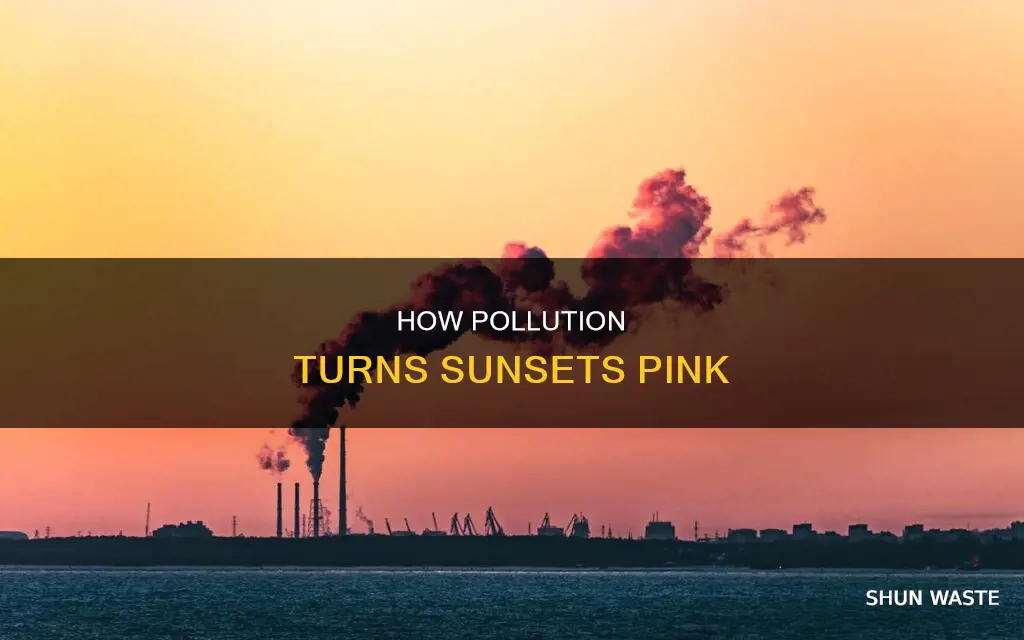 are pink sunsets due to pollution