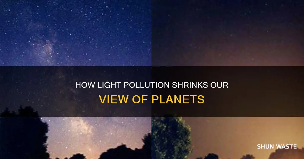 are planets bigger without light pollution