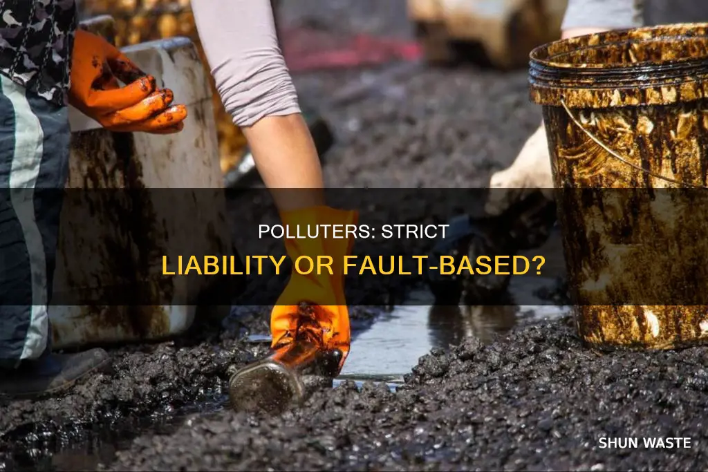 are polluters subject to fault based liability or strict liability