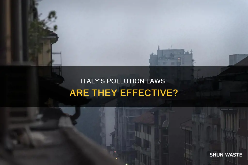 are pollution laws in place in italy
