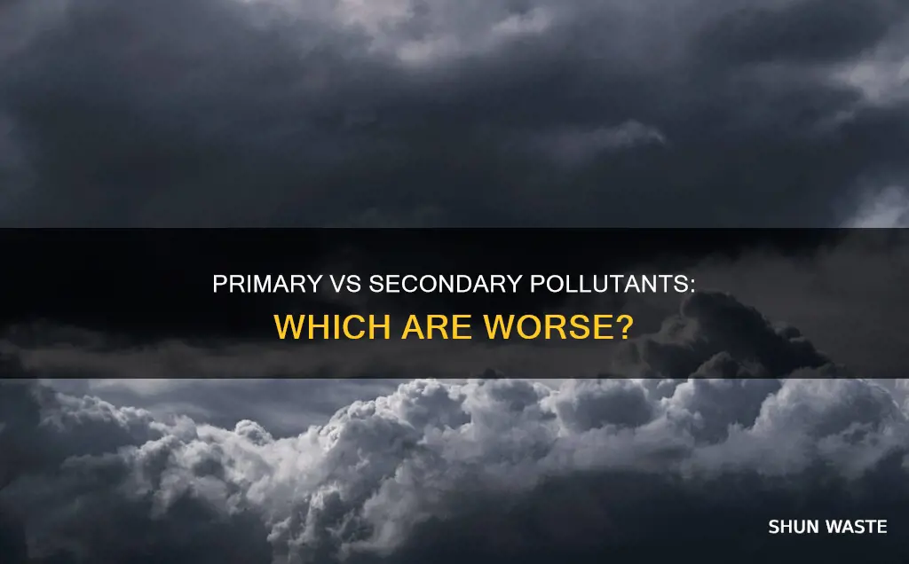 are primary or secondary pollutants more harmful