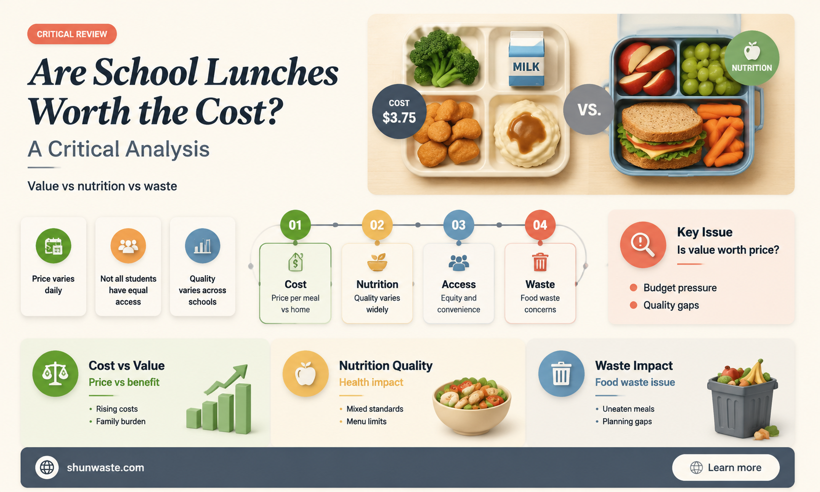 are school lunches a waste of money