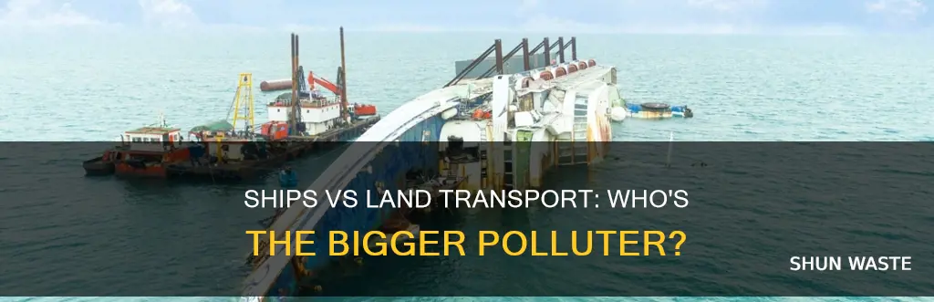 are ships more polluting than land transport
