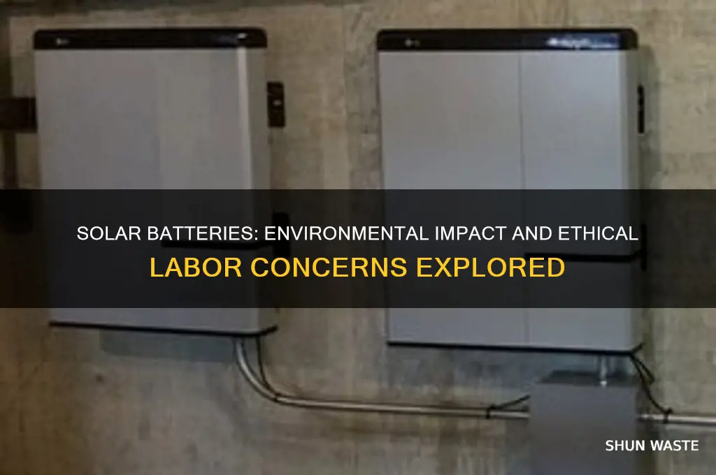 are solar batteries bad for the environment slave labor