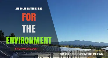 Solar Batteries: Environmental Impact and Sustainability Concerns Explored