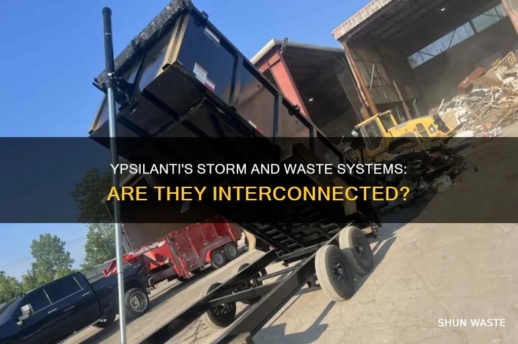 are storm and waste systems connected in ypsilanti