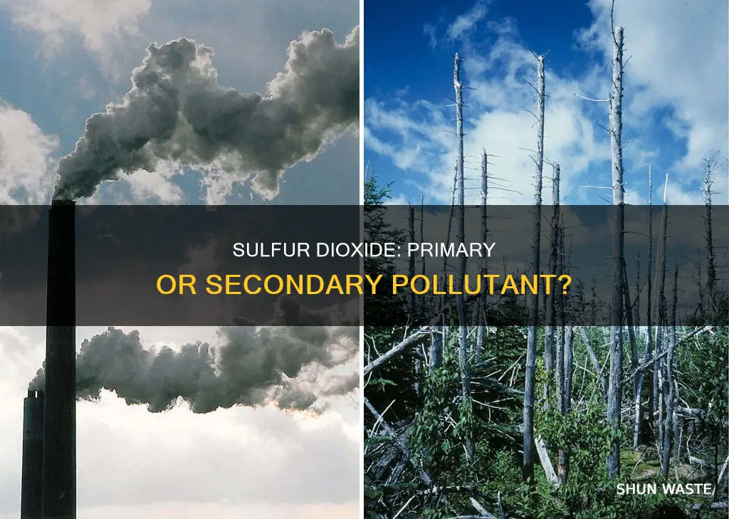 are sulfur dioxide primary or secondary pollutants