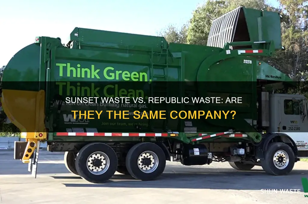 are sunset waste and republic waste the same company