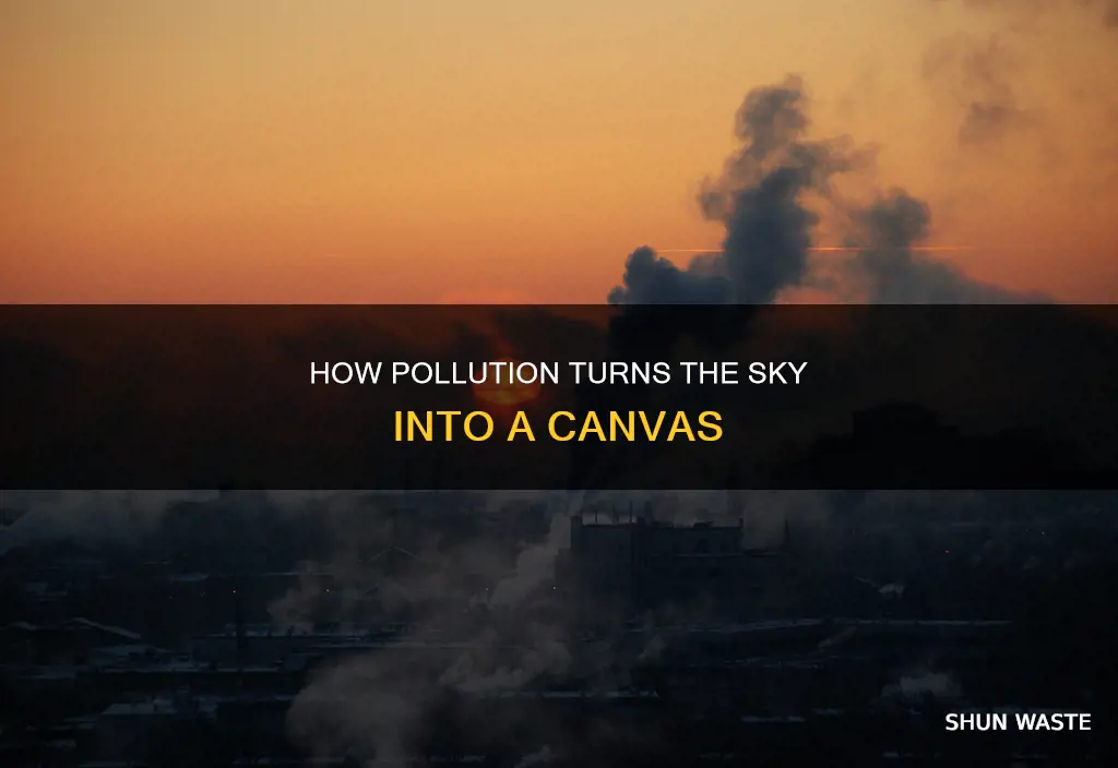 are the colors in the sky from pollution