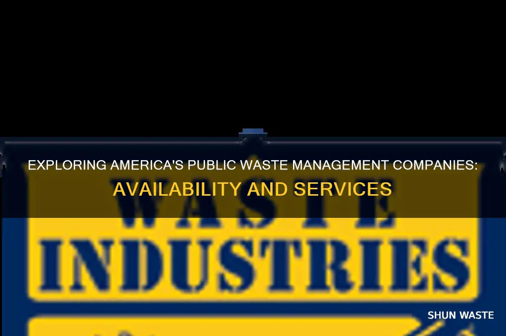 are there public waste companies in america