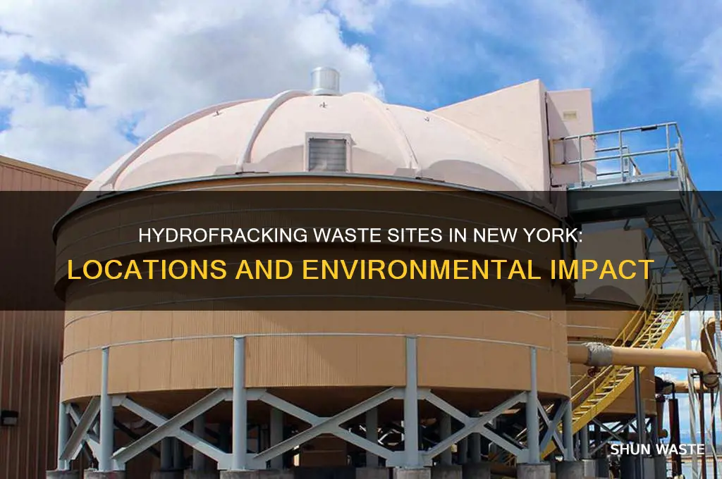 are there waste sites for hydrofracking in new york state
