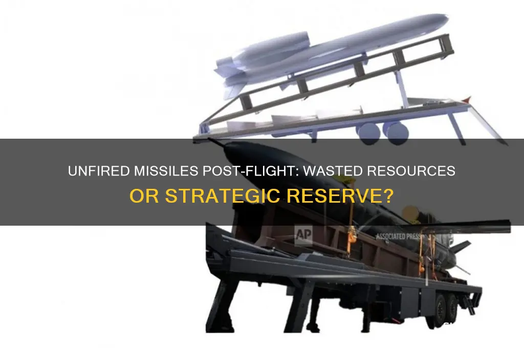 are unfired missiles wasted after a flight
