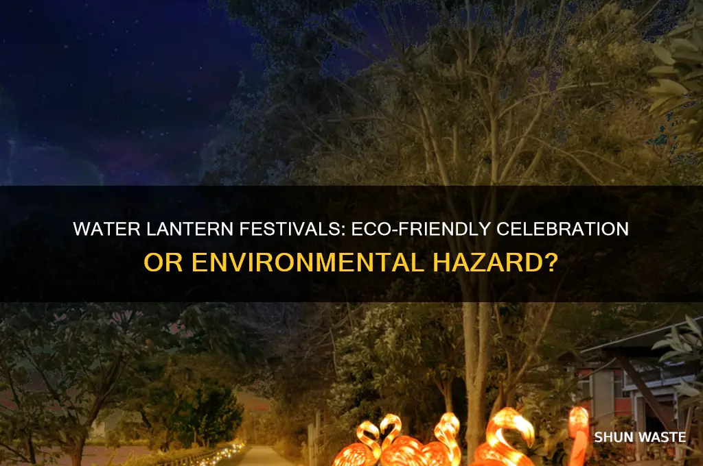 are water lantern festivals bad for the environment