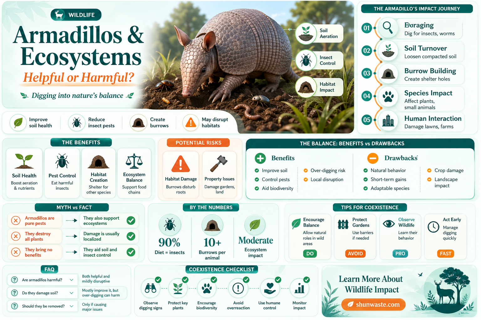 are armadillos good for the environment