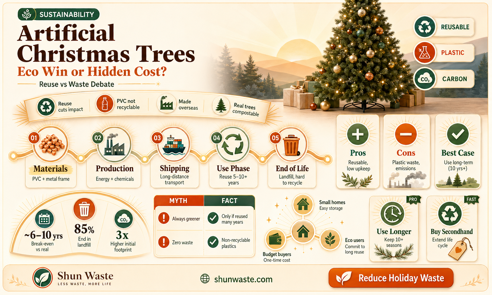 are artificial christmas trees bad for the environment