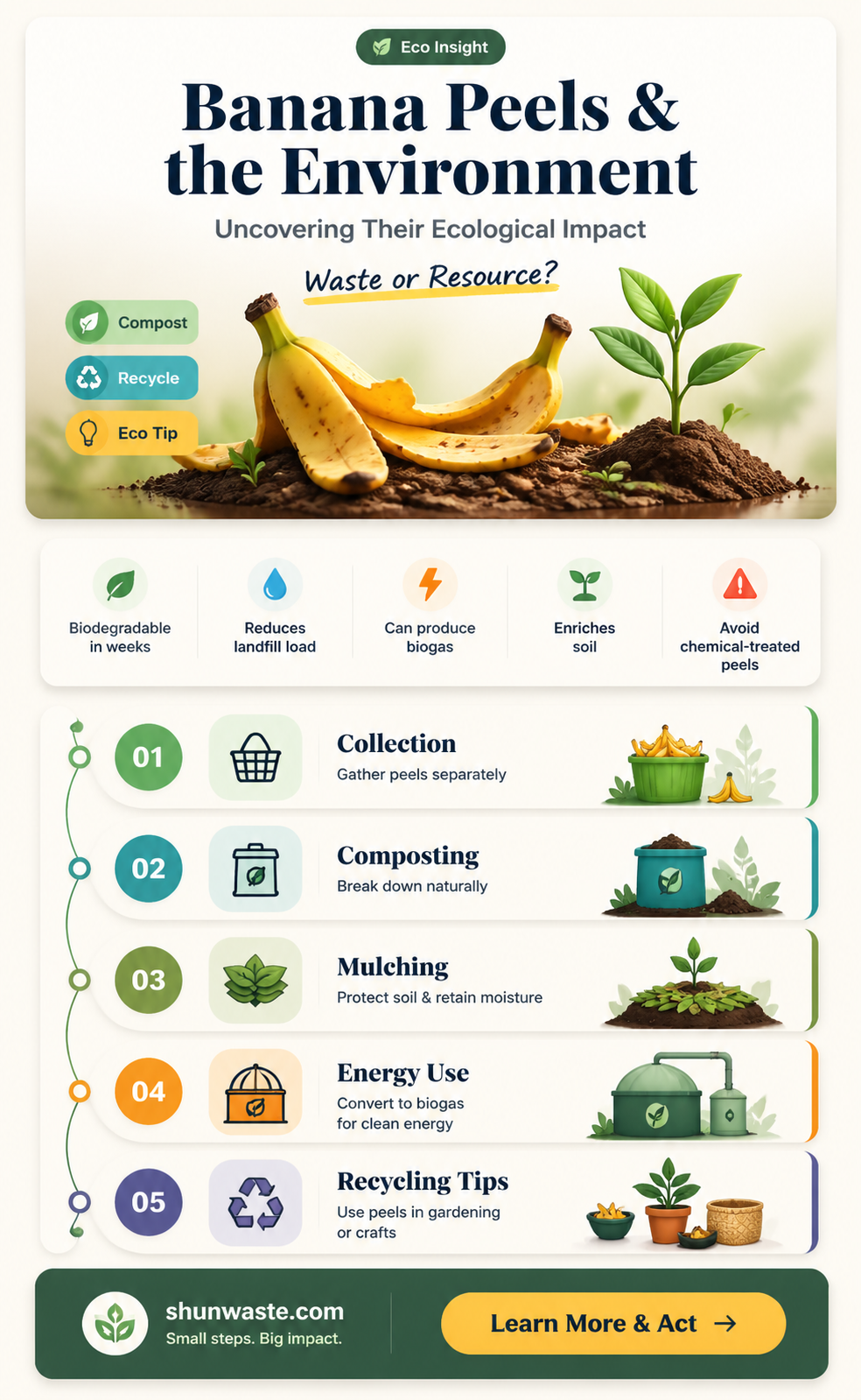 are banana peels bad for the environment