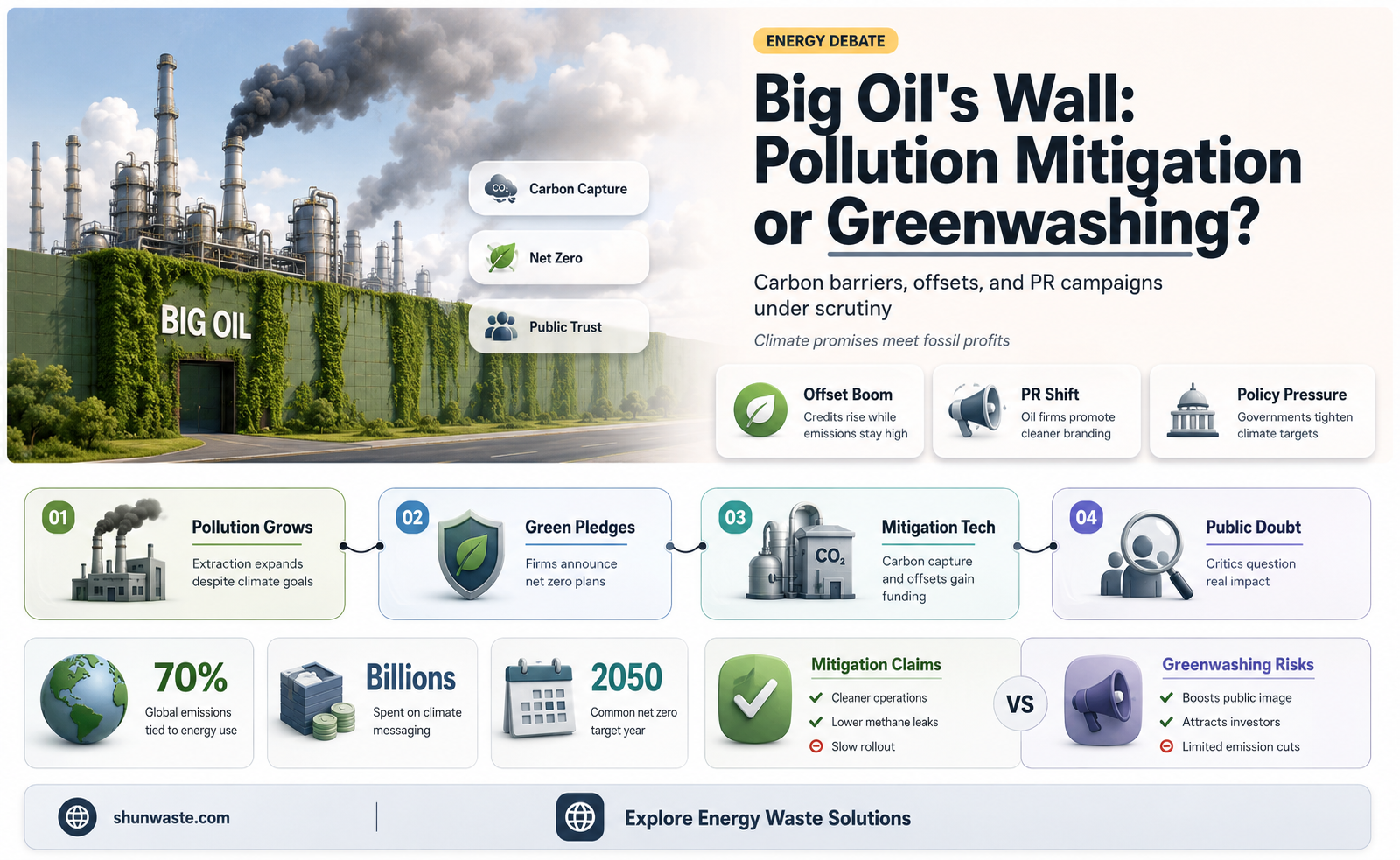 are oil companies building a wall to mitigate pollution