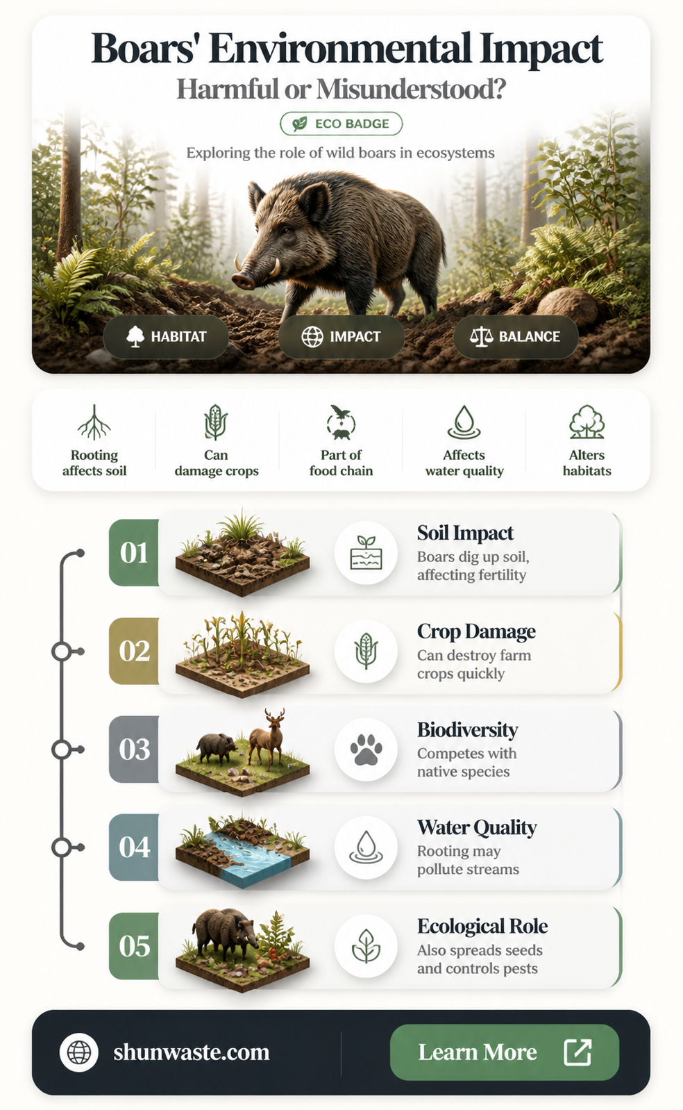 are boars bad for the environment
