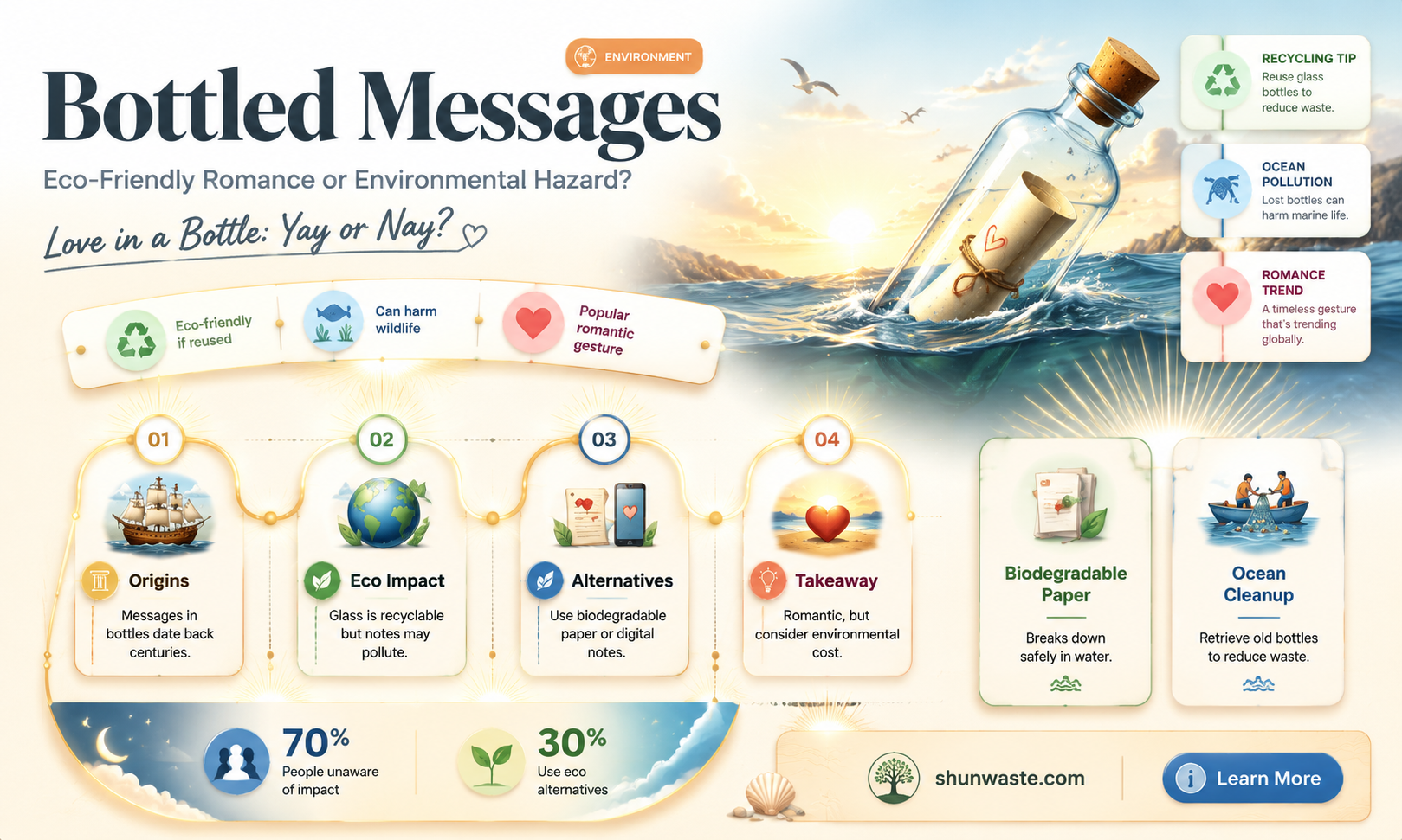 are messages in a bottle bad for the environment
