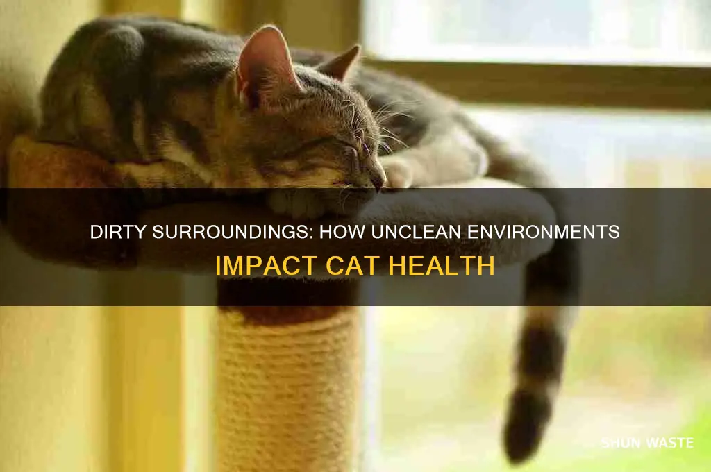 can a dirty environment cause cats to get sick